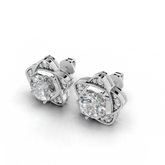 Exquisite diamond stud earrings